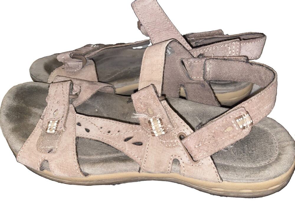 Earth Origins Sophie Suede Sport Sandals Brown 8.5 W